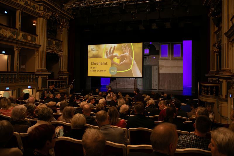 Blick auf die Bühne des Markgrafentheaters.