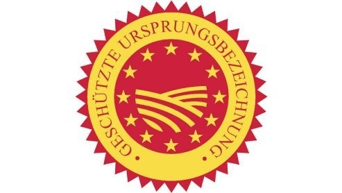 Logo für zur Kennzeichnung einer geschützten Ursprungsbezeichnung