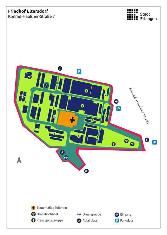 Übersichtsplan Friedhof Eltersdorf