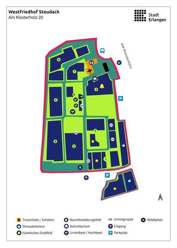 Übersichtsplan Westfriedhof