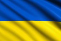 Ukrainische Flagge.