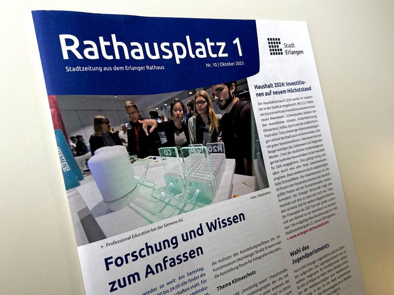 Bild der Stadtzeitung Rathausplatz 1.