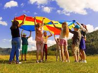 Children playing outside