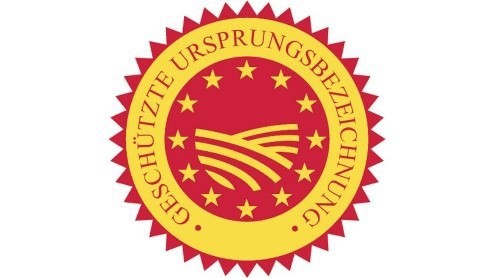 Logo für zur Kennzeichnung einer geschützten Ursprungsbezeichnung