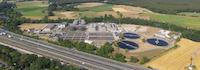 Erlangen sewage treatment plant. Aerial view